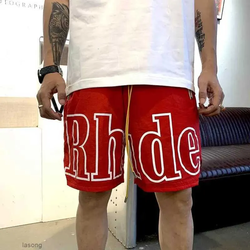 Rhude ショーツデザイナーメンズバスケットボールショートパンツ高級 