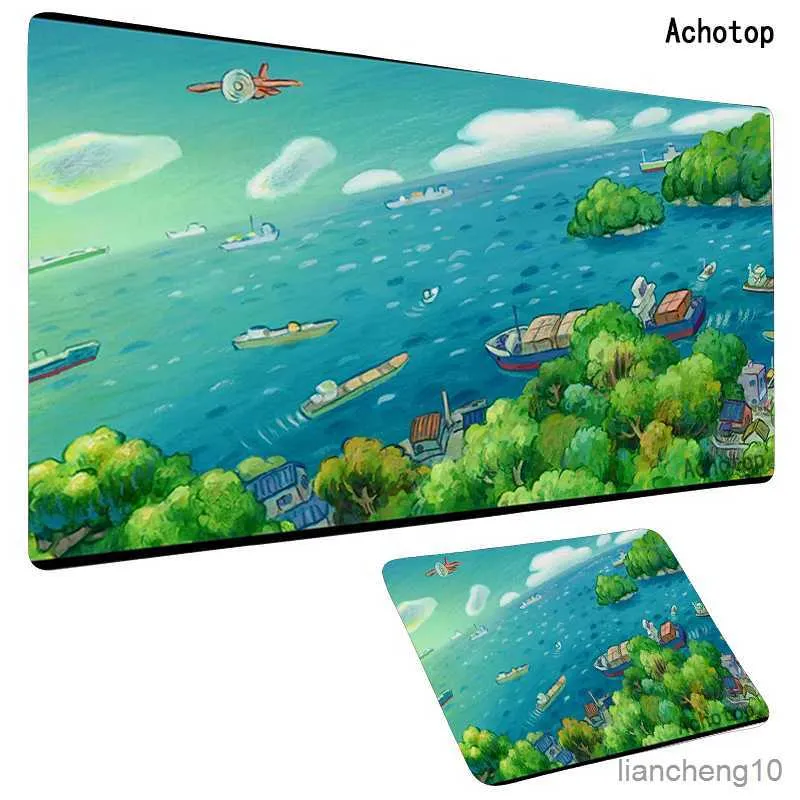 Mouse Pads de pulso Ghibli Large XL Mouse Mat Anime Laptop Mouse Pad XXL Teclado de computador Gaming Mousepad Gamer R230710