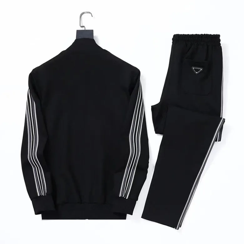 Mens Fashionable Two Piece Tracksuit Set With French Terry Hoodie