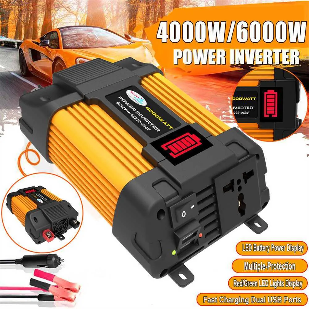 DHgate.com:Powerful 4000W Car Power Inverter | DC 12V to AC 110V/220V ...