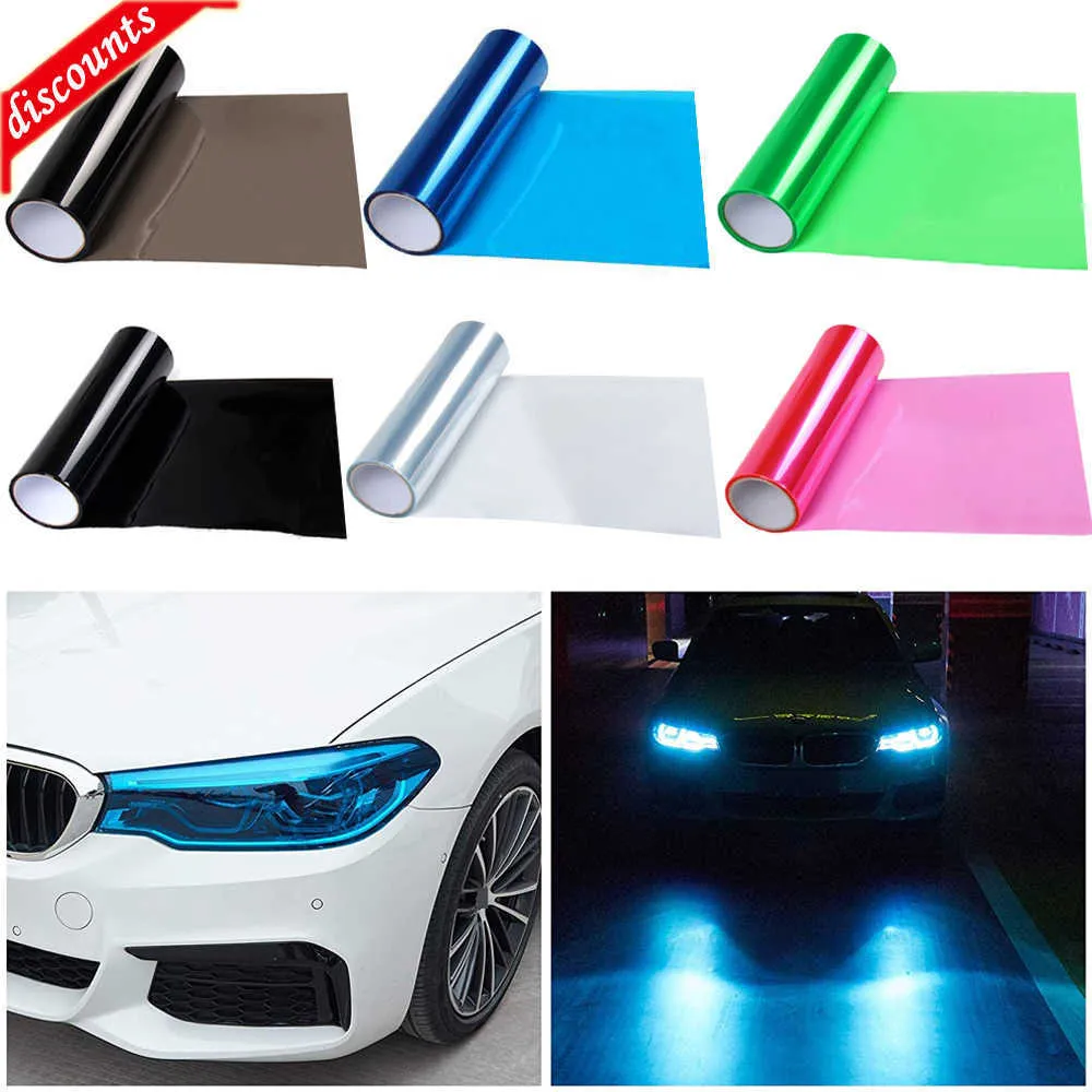 Novo 30x60cm Auto Car Light Farol Taillight Tint Styling Filme de Vinil Protetor À Prova D' Água Tintting Adesivo de Carro Acessórios