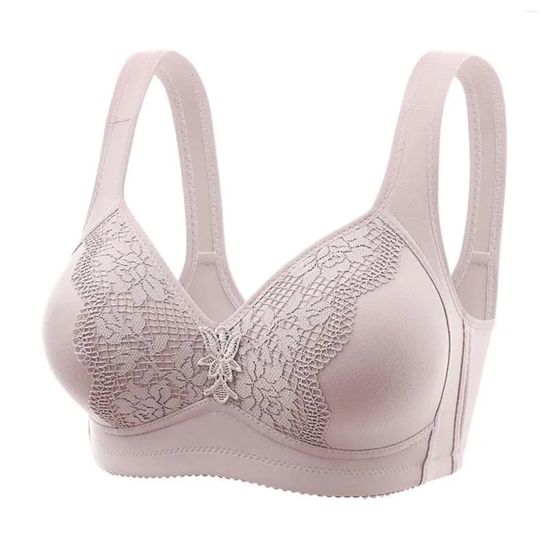 Plus Size French Fashion Push Up Bra With Gathered Padded Back And