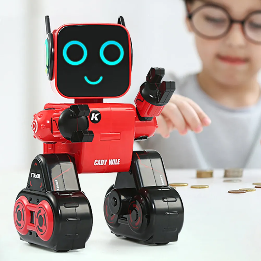 Autres jouets 2 4G Télécommande Robot RVB Lumière Intelligente Interaction Contrôlée par la Voix Smart Électronique RC pour Garçons Filles 230710