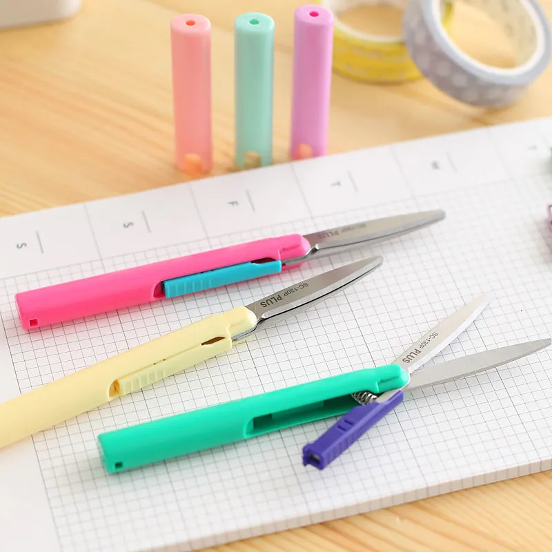 Wholesale Japanese Stationery Portable Pen Shaped Scissors