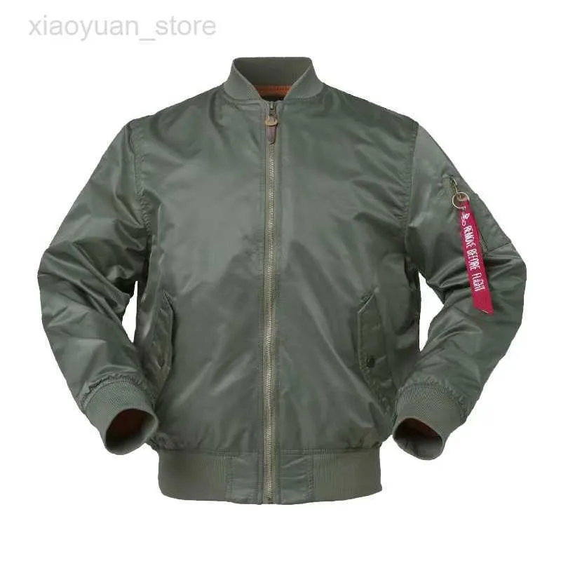 Chaquetas de los hombres Hombres MA1 Chaqueta Otoño Calidad Nylon Unisex Abrigo Hombre Bomber Flight Chaquetas Homme HKD230710