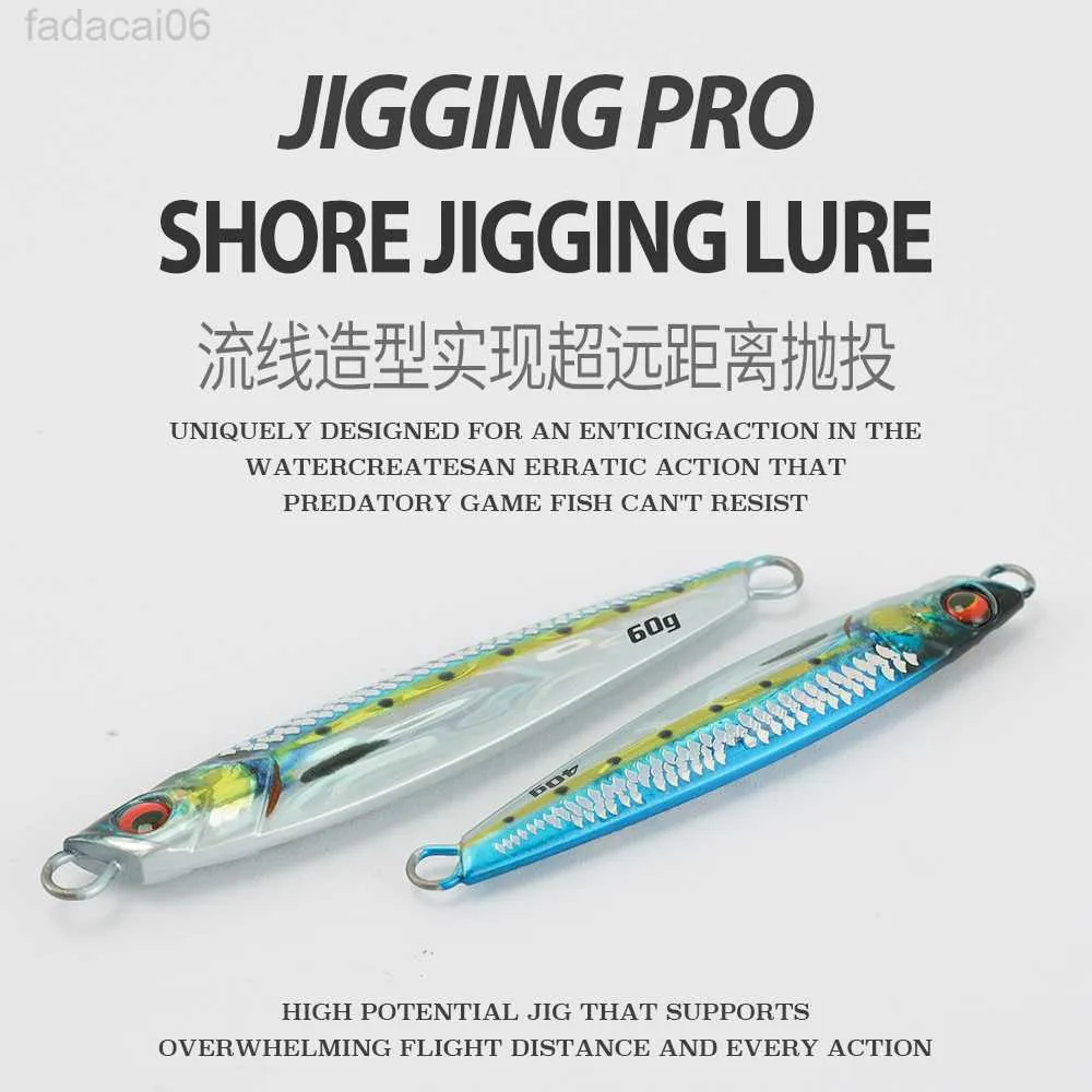 JIGGING PRO 3D Print Metal Fishing Lure 40g/60g Shore Jigging