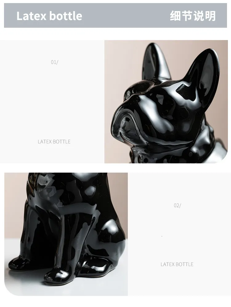 Ceramic Animal Dog Toilet Brush Holder With Long Handle For Efficient