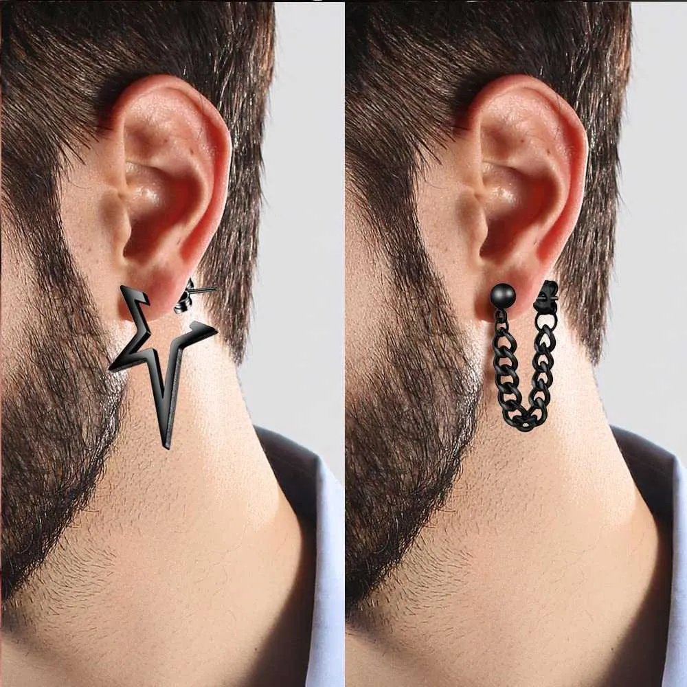 Black 2024 dangle earring
