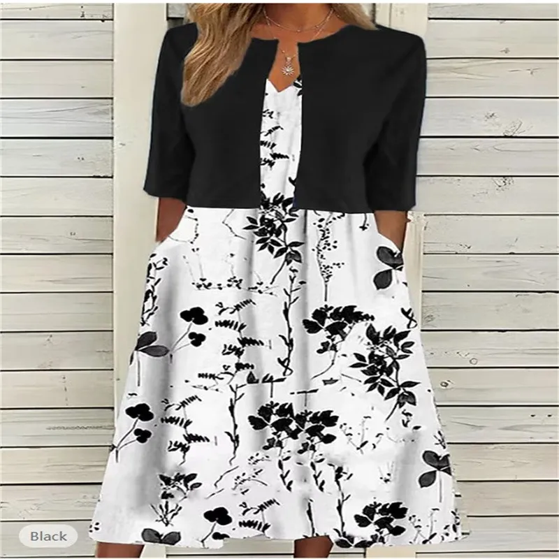 lotus lady dress Lace Stitching Elegant Lady Lotus Rhizome Node Solid Color Dress Short –  AmiEmi main image 1