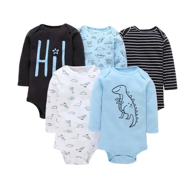 2020 baby romper set spring autumn newborn clothes baby girl boy costume long sleeve cartoon dinosaur romper infant jumpsuit