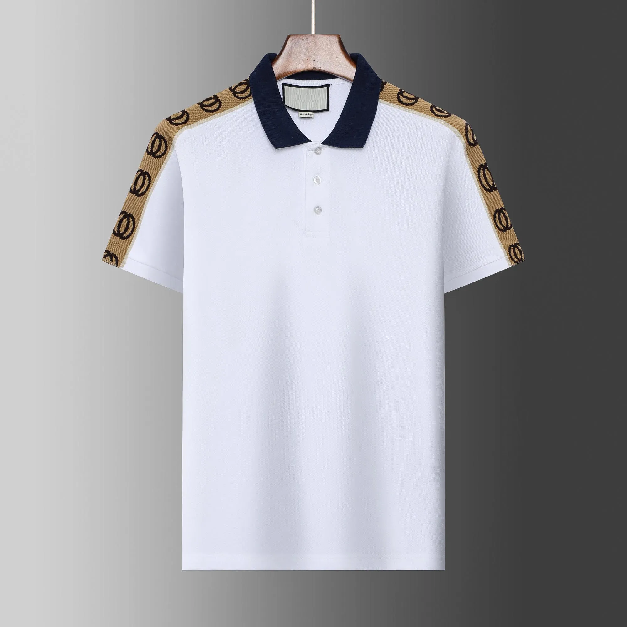 Polo de moda para hombre Marca Luxur Camisetas GU de hombre italiano Manga corta Moda Casual Camiseta de verano para hombre Varios colores disponibles Tamaño M-3XL