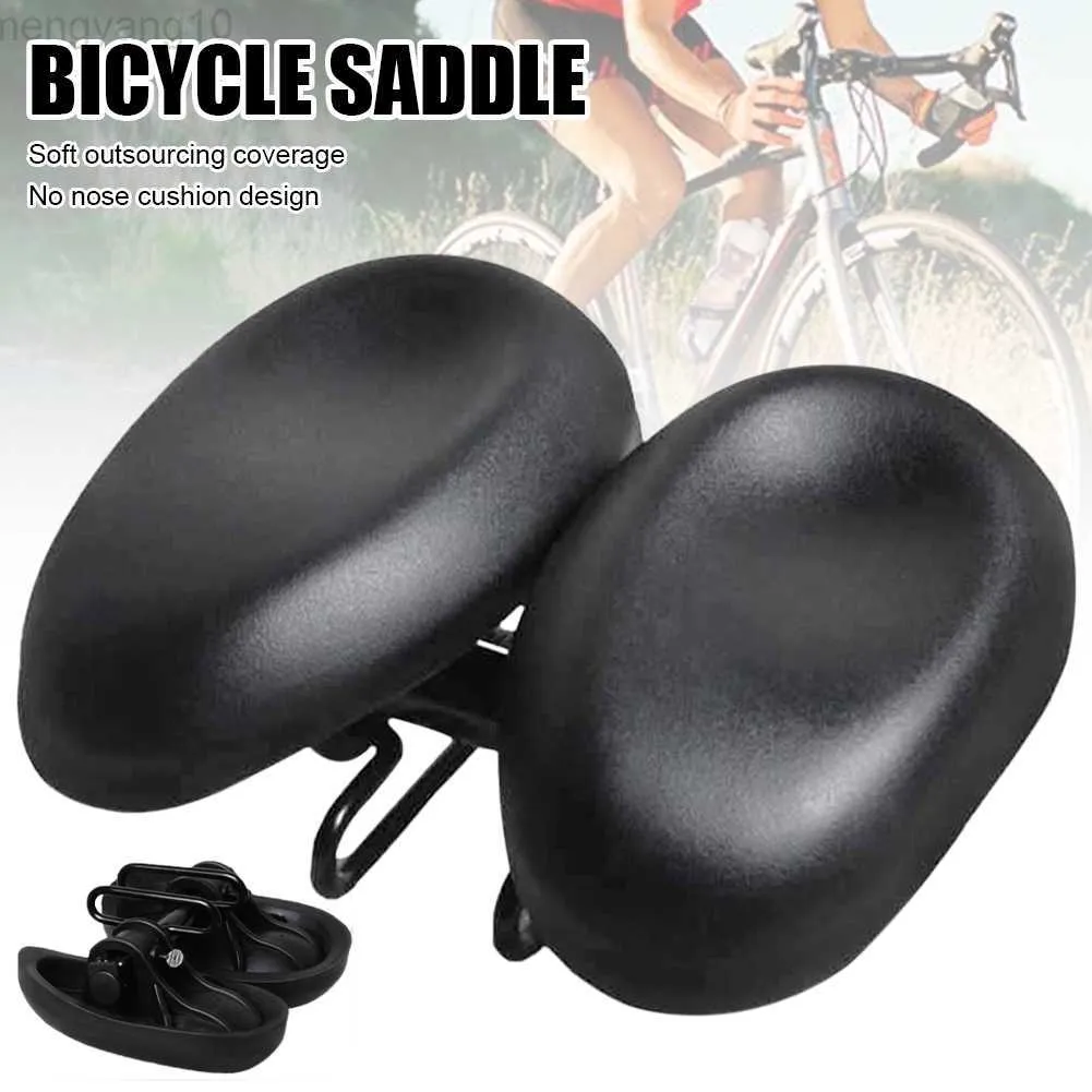 Bike Saddles Bike Saddle No Nose Width Adjustable Bicycle Seat Soft Shock Absorbing Bicycle Cushion Cycling Seat Bicycle Riding Accessories HKD230710