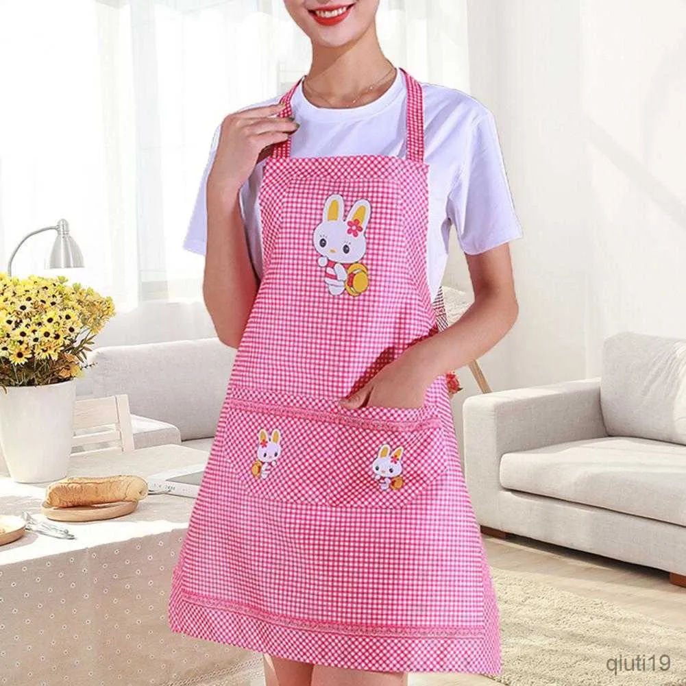 Köksförkläde Köksförkläde Kreativ storlek Damförkläde Lovely Rabbit Köksförkläde för restaurang R230710