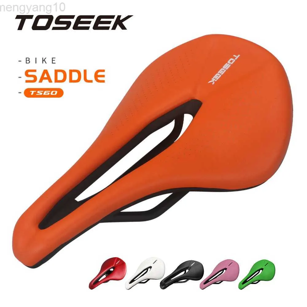 Selim de bicicleta TOSEEK MTB Selim de bicicleta de estrada EVA Ultraleve respirável Confortável Almofada de assento Selim de corrida de bicicleta Assento de bicicleta Peças de bicicleta HKD230710