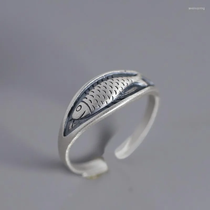 Wedding Rings Korean Star Style Simple Fish For Women Jewelry Valentines Gifts Lover Finger Ring 2023