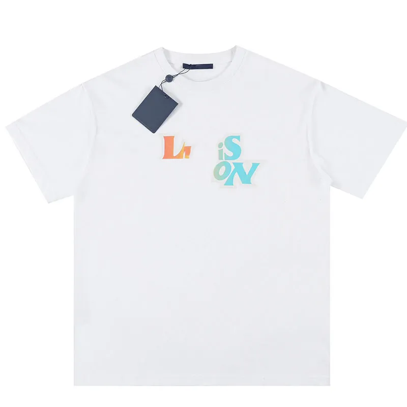 Spring Summer New High Quality Letter Logo Printed Half Sleeve Casual T Shirt
