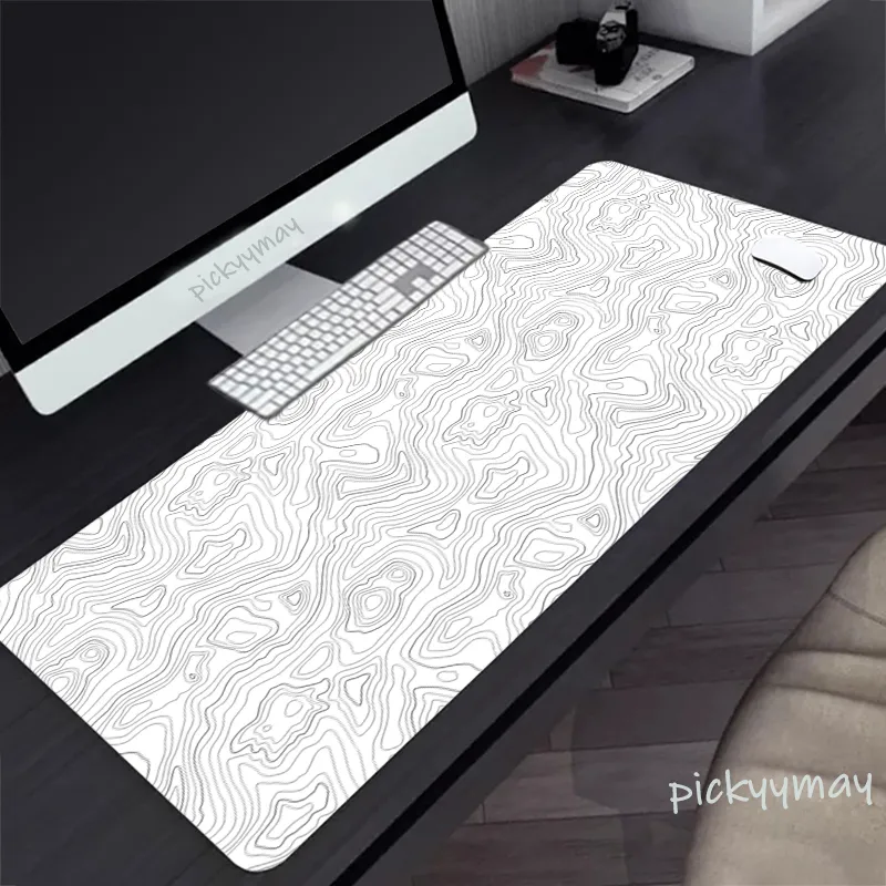 Black And White Large Mouse Pad 100x50cm Computer Mousepad Company Gaming Mausepad Keyboard Mat Office Desk Mats Abstract Art