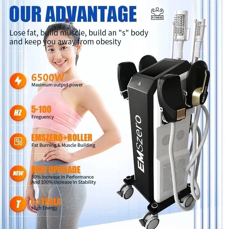 La dernière machine de perte de poids Emszero Two-In-One Roller Massage Therapy 40K Compression Micro-Vibration Vacuum 5D