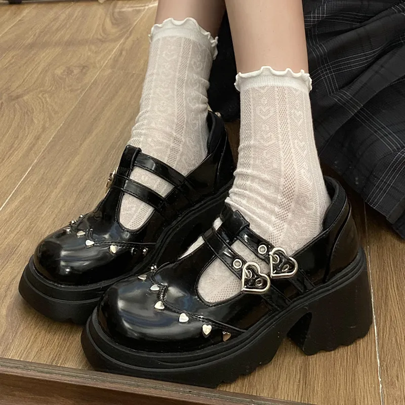Only maker Mary Jane pumps voor dames, Lolita, plateau, hoge hakken, 42 EU