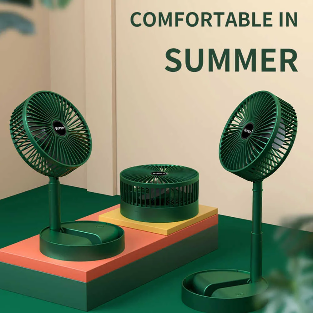 Electric Fans Cameras Summer Student Desktop Fan Portable Touch Control Folding Telescopic Mini Fan