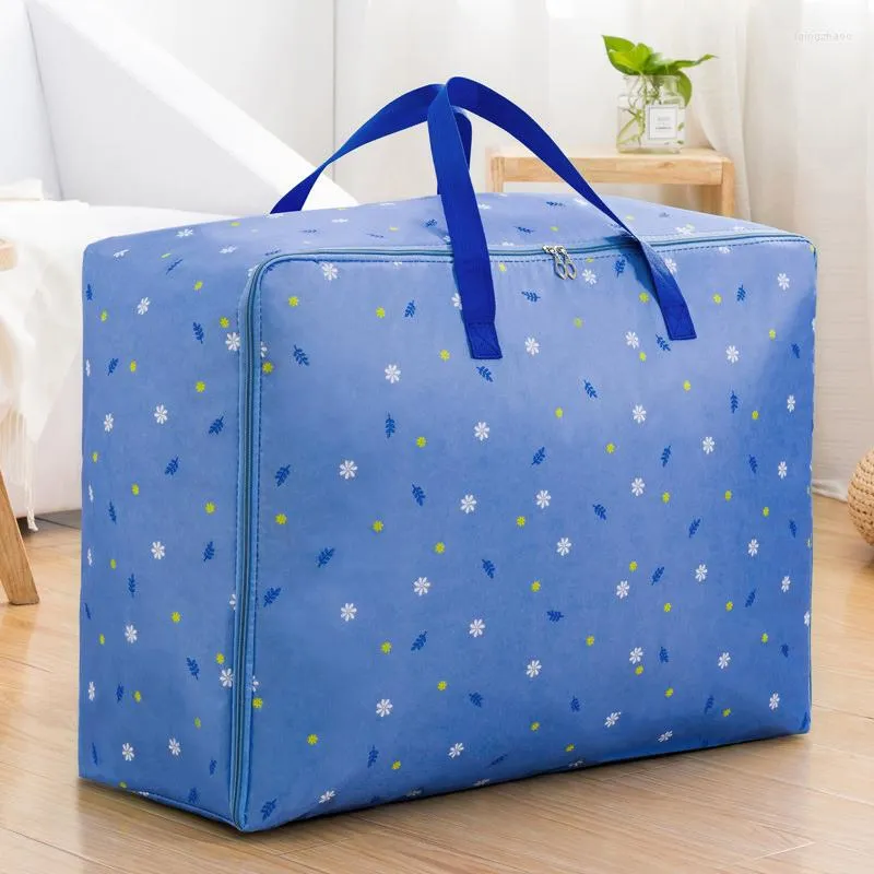 Sacs de rangement vêtements de ménage couettes sac d'emballage plusieurs tailles tissu Oxford étanche Portable pliant fermer Assistant