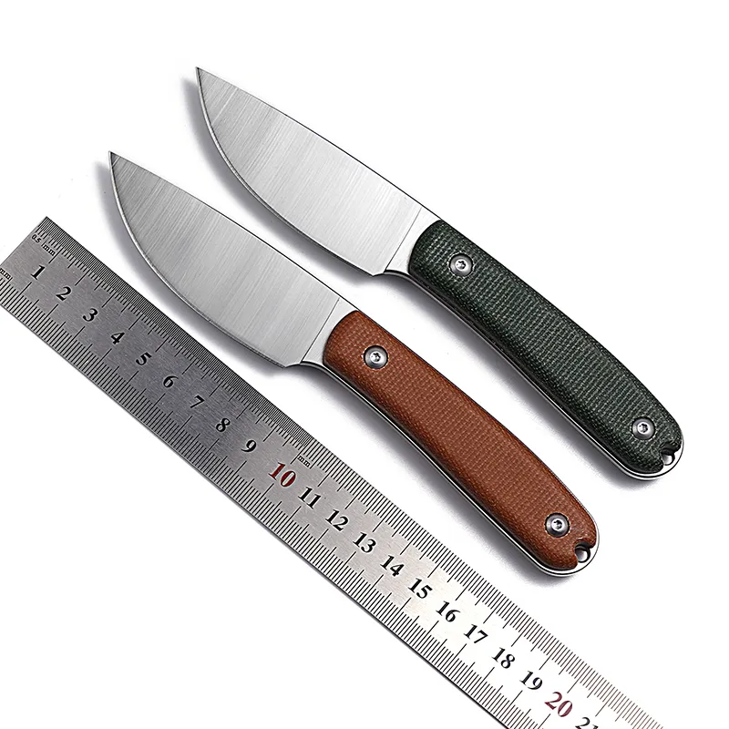1pc 75mm Blade Length Portable Steel Handle Small Knife For Home Use,  Outdoor Survival Tool
