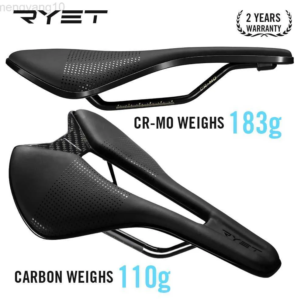 DHgate RYET SuperLight Full Carbon Bike Saddle Racing Bike Saddle 7x9 110g Oval Carbon 7X7mm 183g CR MO Rails Road Bicycle Seat Cushion Sports Outdoors