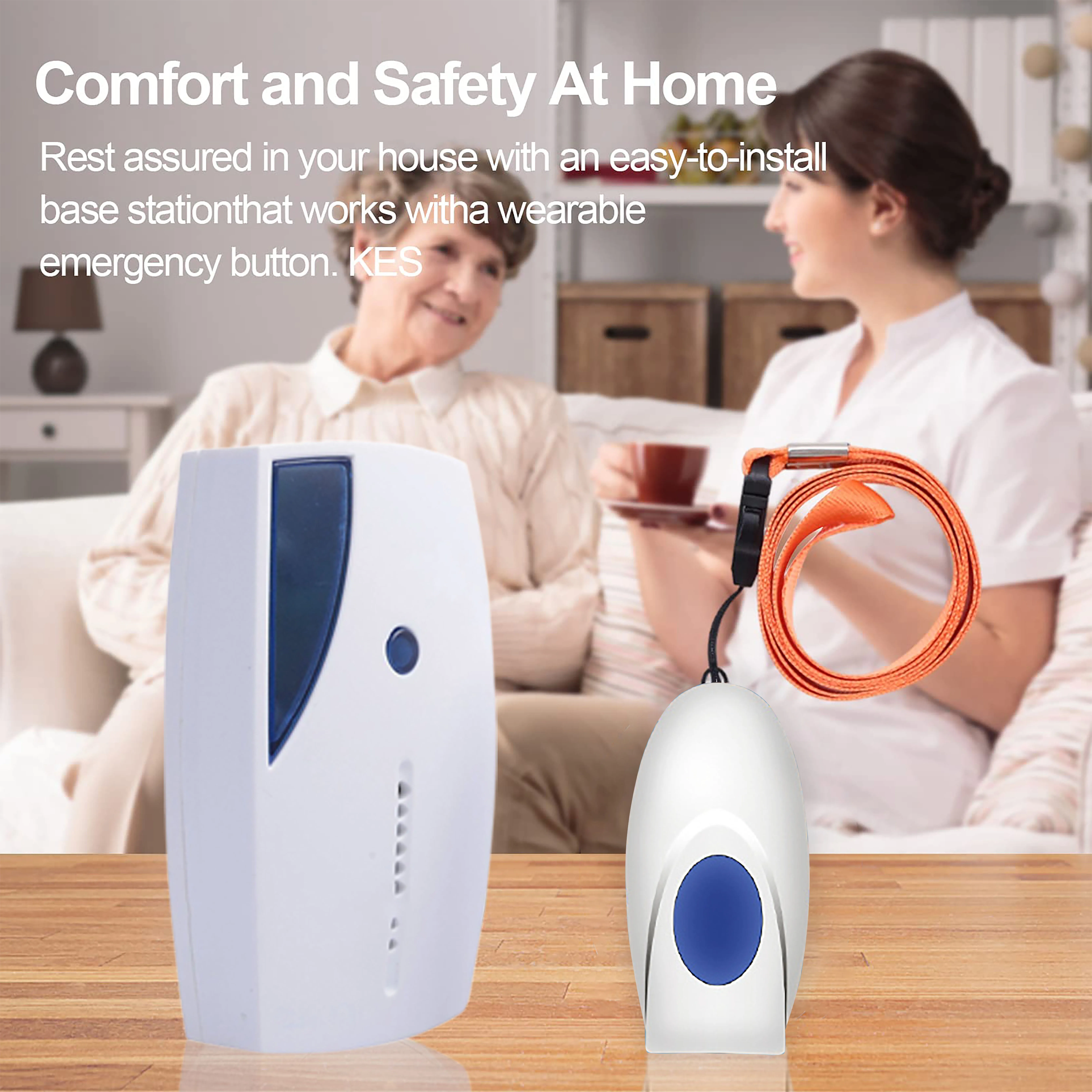 BIOOBICO Caregiver Pager Call Button For Elderly At Home Nurse