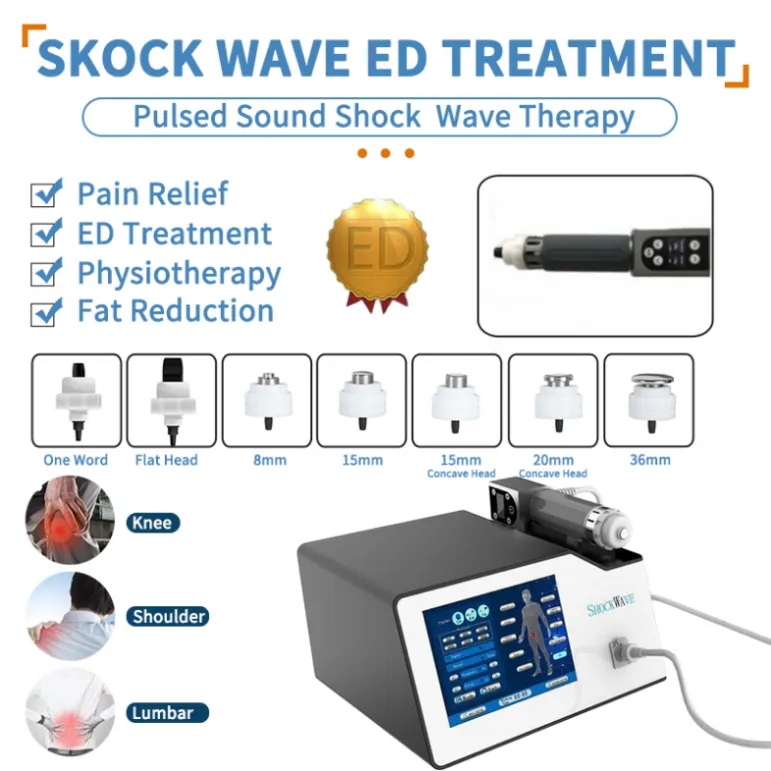 كامل الجسم مدلك Smartwave ESWT علاج الصدمة شدة الصدمة منخفضة