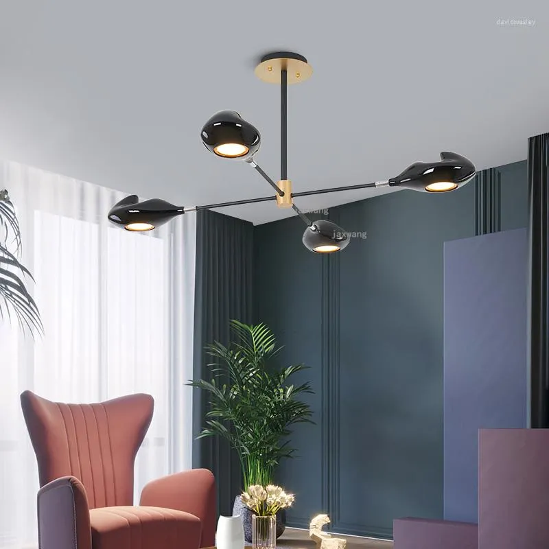 Chandeliers Nordic Creative LED Resin Ceiling Chandelier Kitchen Fixtures Modern Deco Restaurant Loft Bedroom Indoor Lighting