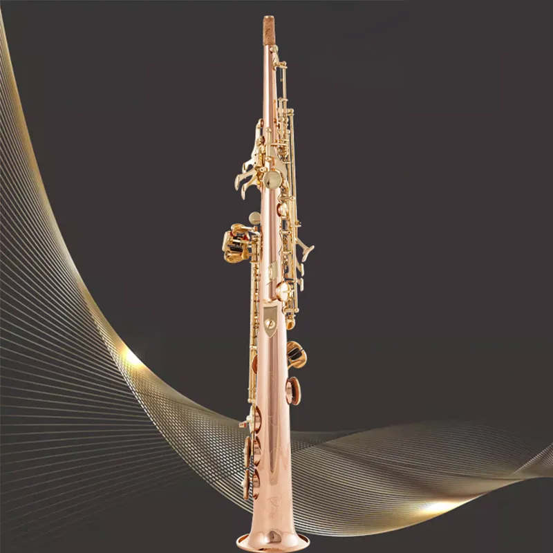 Instrument Bb fosfor brons sopran saxofon rak saxofon nybörjare spelar SAX