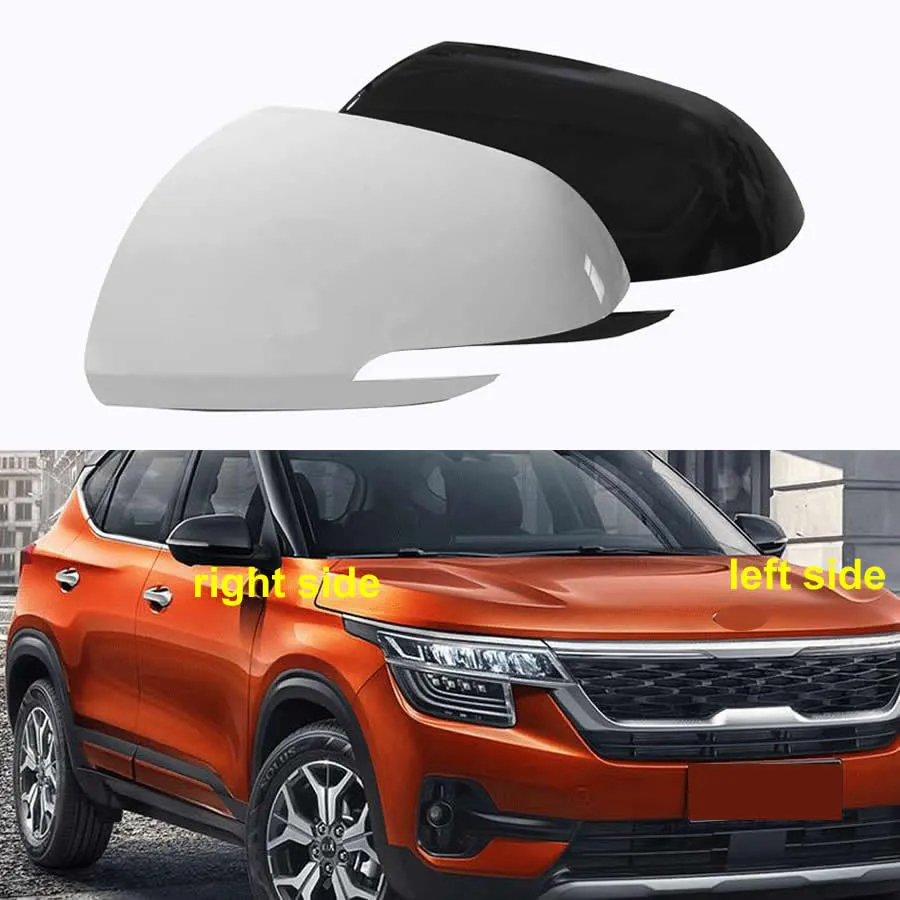 Car Outside Reverse Mirror Cover Cap For Kia KX3 Seltos 2020 2022 Wing