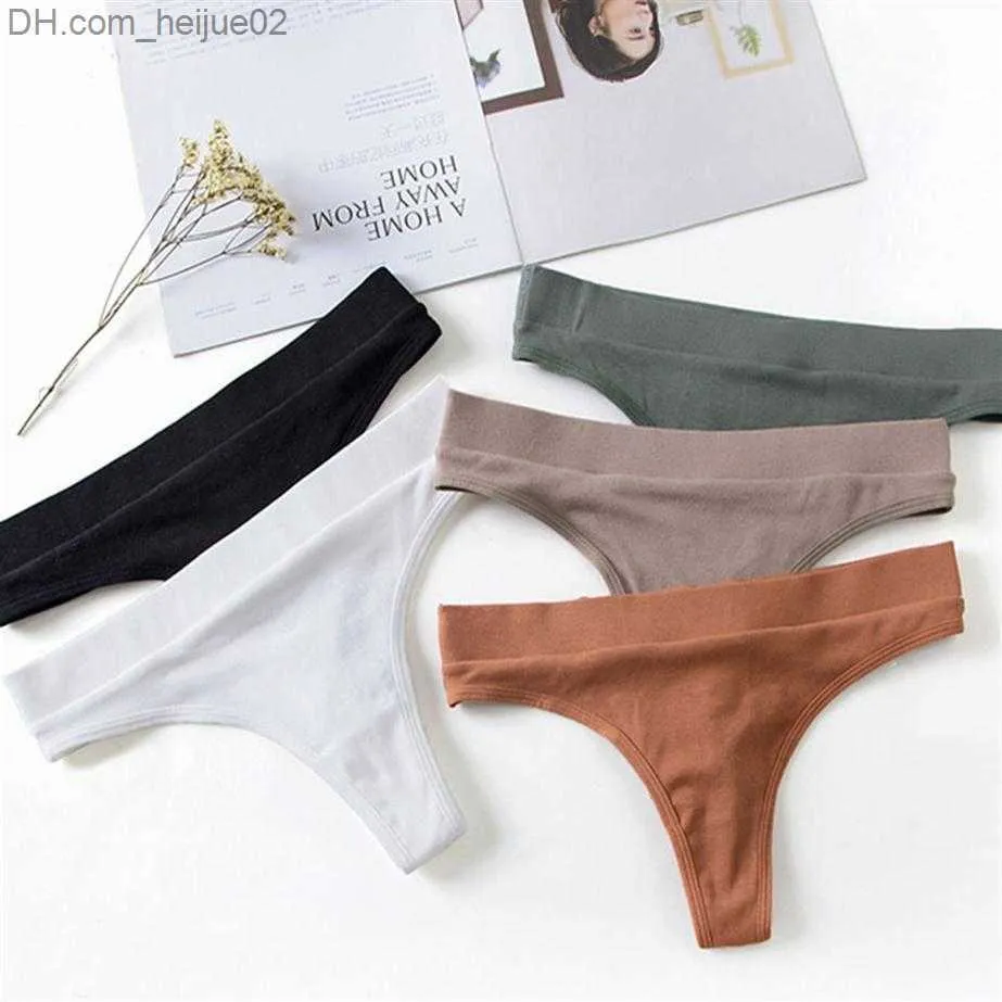 5/10 Pack Cotton Cross Strap Sexy Cute Women's Underwear Mid Rise