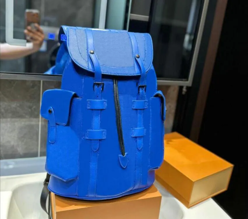 Sacs à dos en cuir gaufré Designer sac polochon sac à dos hommes 2023 nouvelle tendance de la mode loisirs coréens grande capacité cartable étudiant