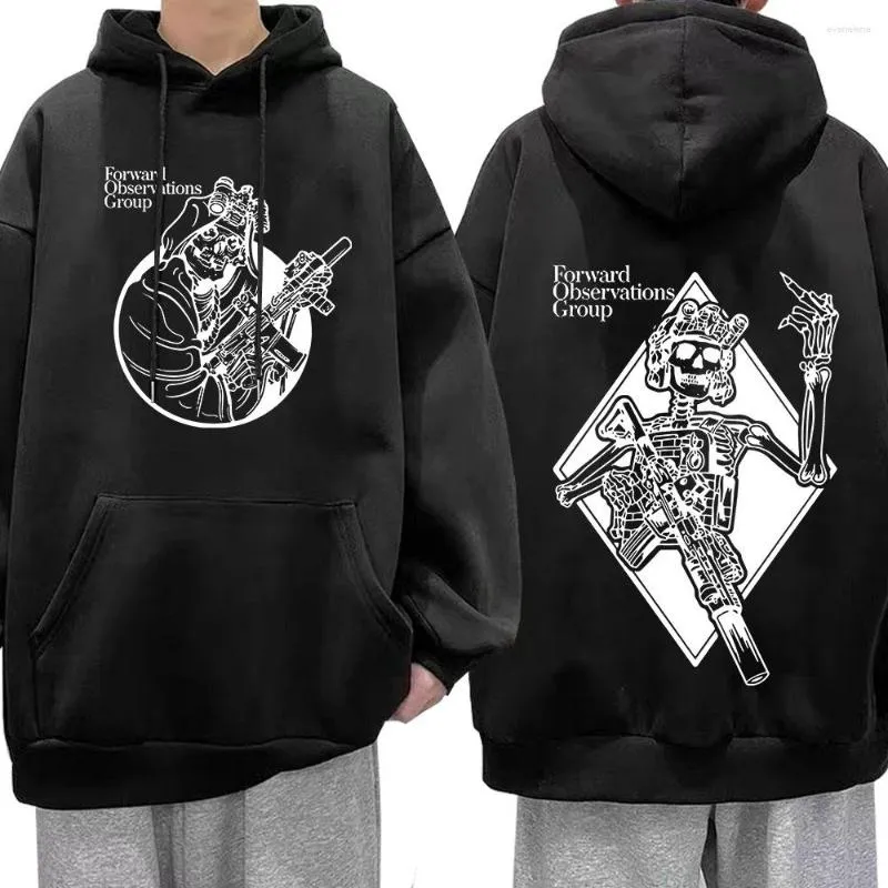 Sweats à capuche pour hommes Gbrs Forward Observations Group Sweat à capuche Punk Squelette Gothique Mode Vintage Graphic Sweat à capuche Streetwear