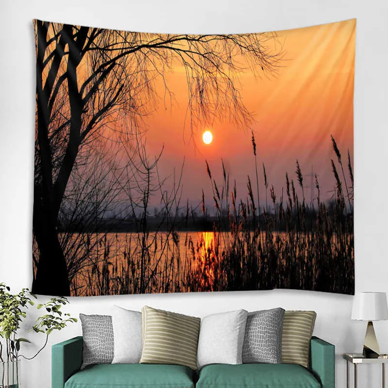 Sunset tapestry for walls sale