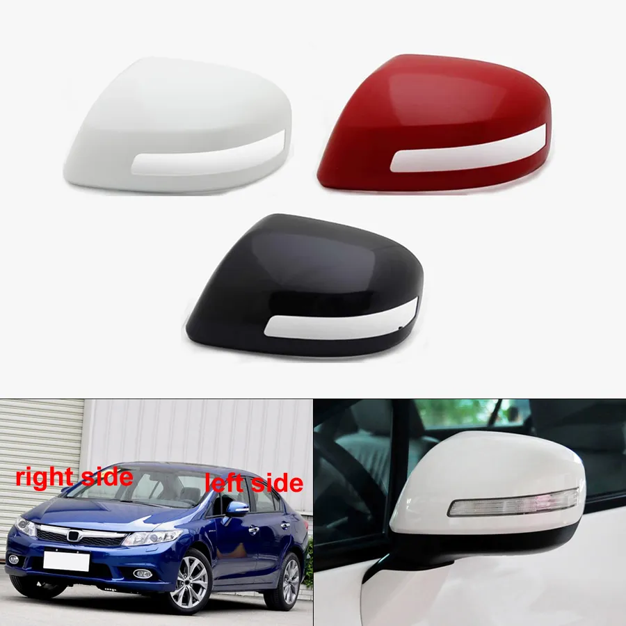 For Honda Civic 9th 2012 2013 2014 2015 Car Rearview Mirror Cover Side Mirrors Housing Shell With Lamp Type Painted Color