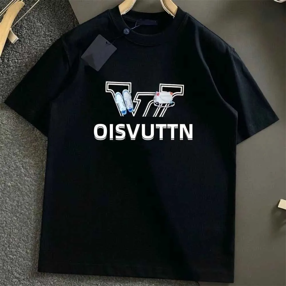 T-shirtälskare för män och kvinnor Kortärmade heta borrningsteknik Avancerad tygdesigner gör sportkläder Street Clothes6a2c