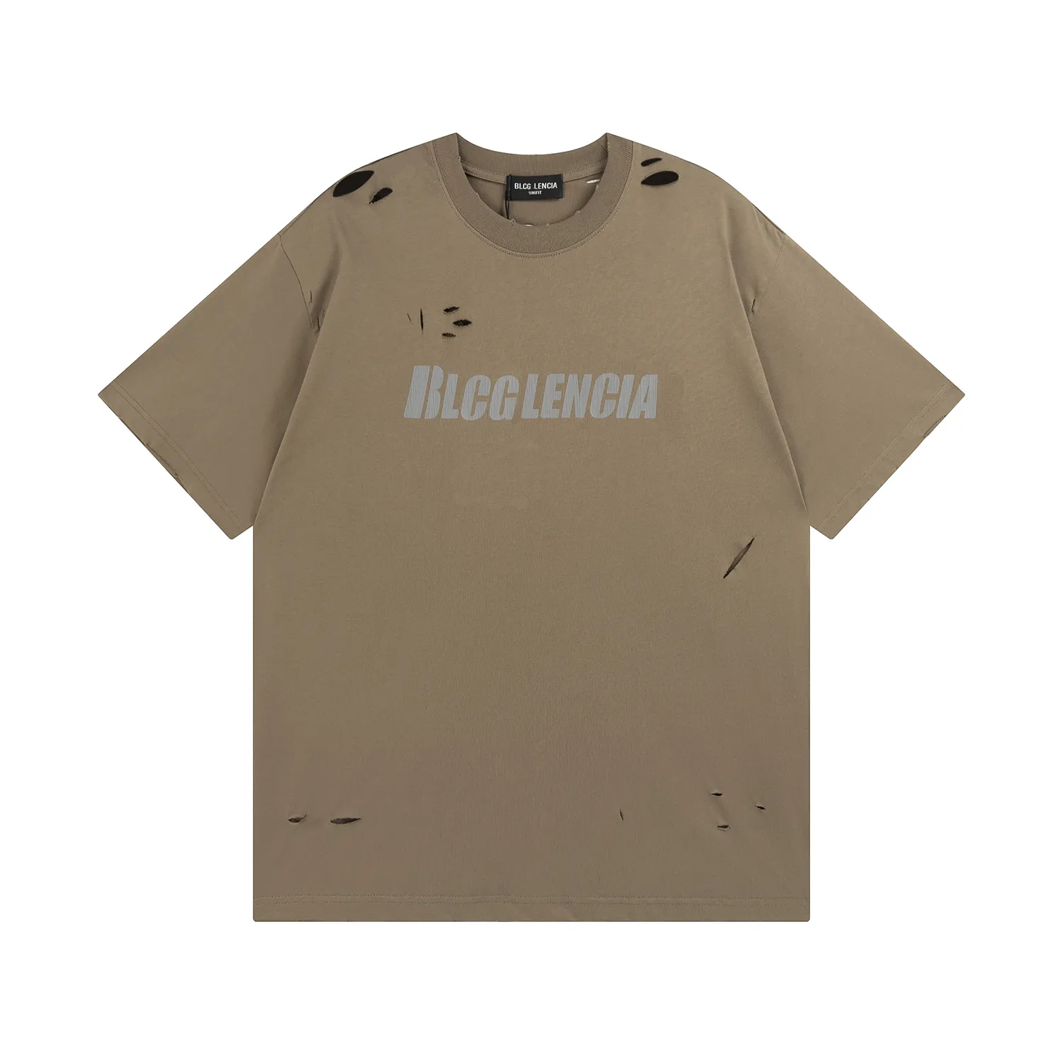 BLCG LENCIA 2023 Estate Nuovo 250g 100% Tessuto di Cotone T-Shirt Da Uomo Stampa di Alta Qualità di Colore Manica Lunga Magliette Allentate Oversize top 2023193