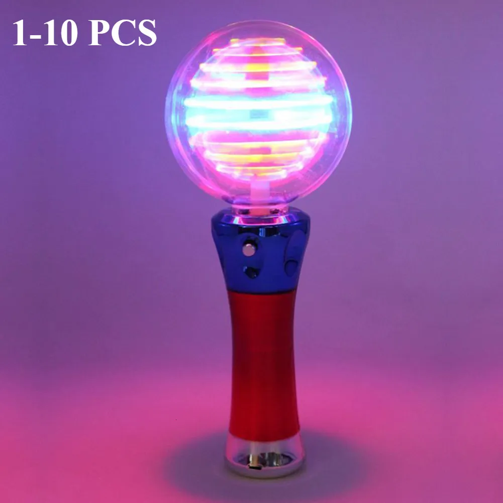 Bastões de luz de LED iluminam a varinha de brinquedo de bola mágica para crianças Varinha de LED intermitente Brinquedo de desempenho de bola para crianças menino menina brinquedos de presente de aniversário 230710