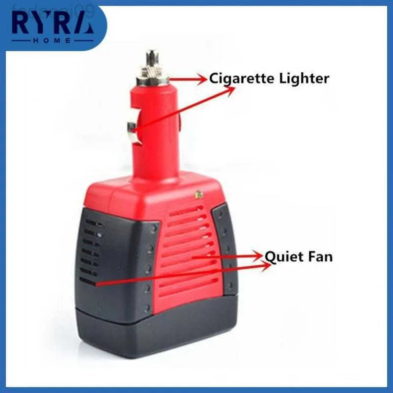 Jump Starter 12v To 220v Adapter Portable Universal Inverter Multifunctional Accessories 75w Car Power Converter HKD230710