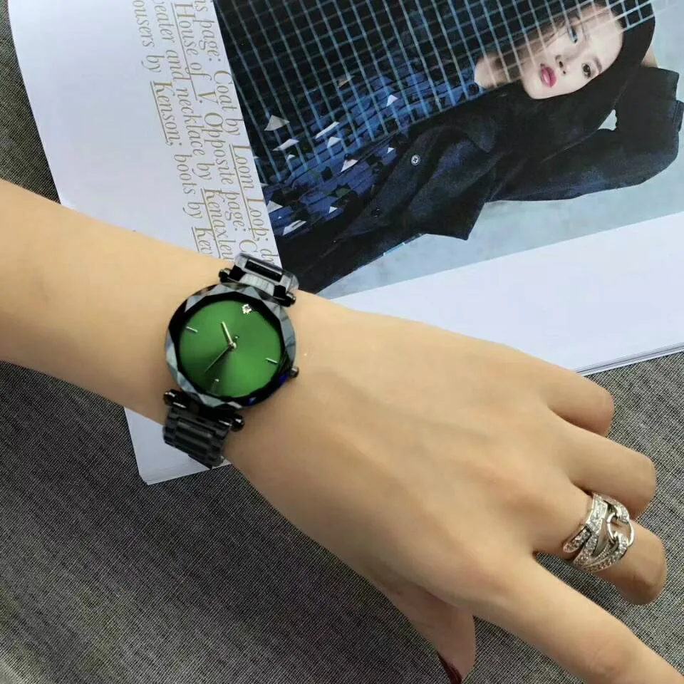 여성 패션 디자이너 시계 시계 고품질의 석영-배터리 운동 스틸 시계 Montre de Luxe Gifts