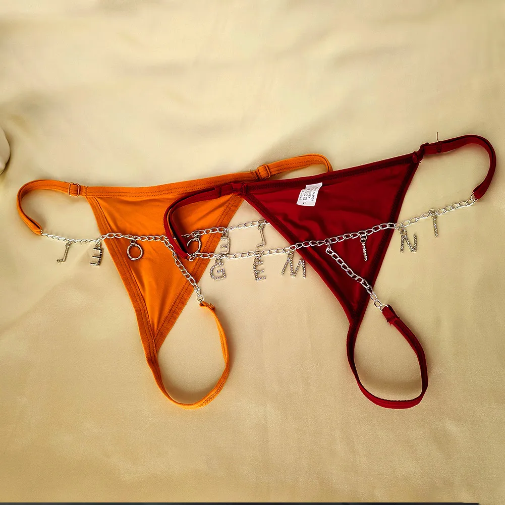 Custom String Name Jewelry Sexy Lady Custom Thong Panties For