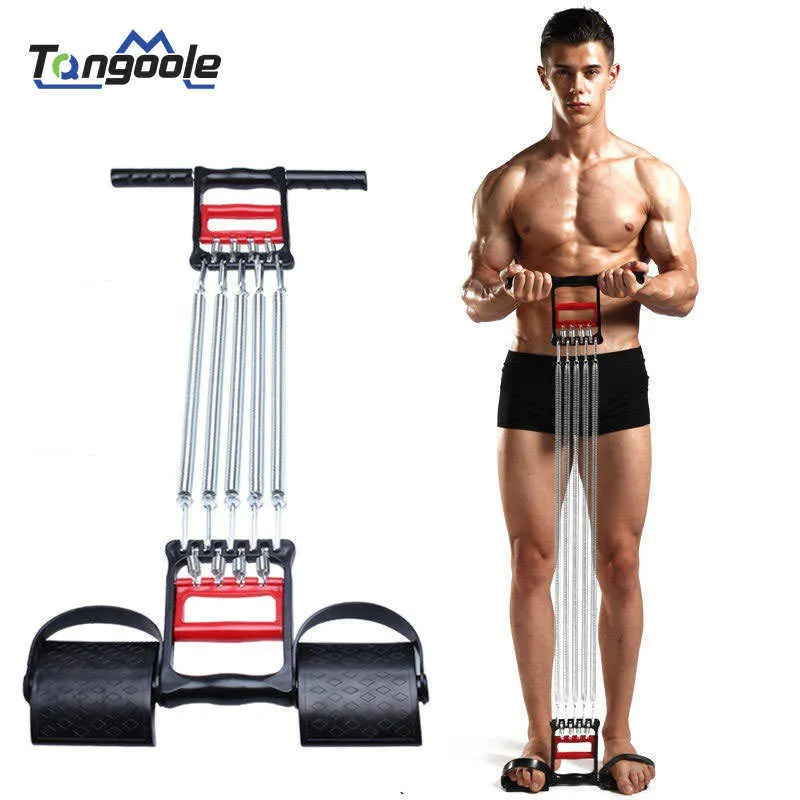 Bandas de resistência Tangoole Multi-funcional Spring Chest Developer Expander Men Fitness Tension Puller Muscles Exercise Resistance Bands HKD230710