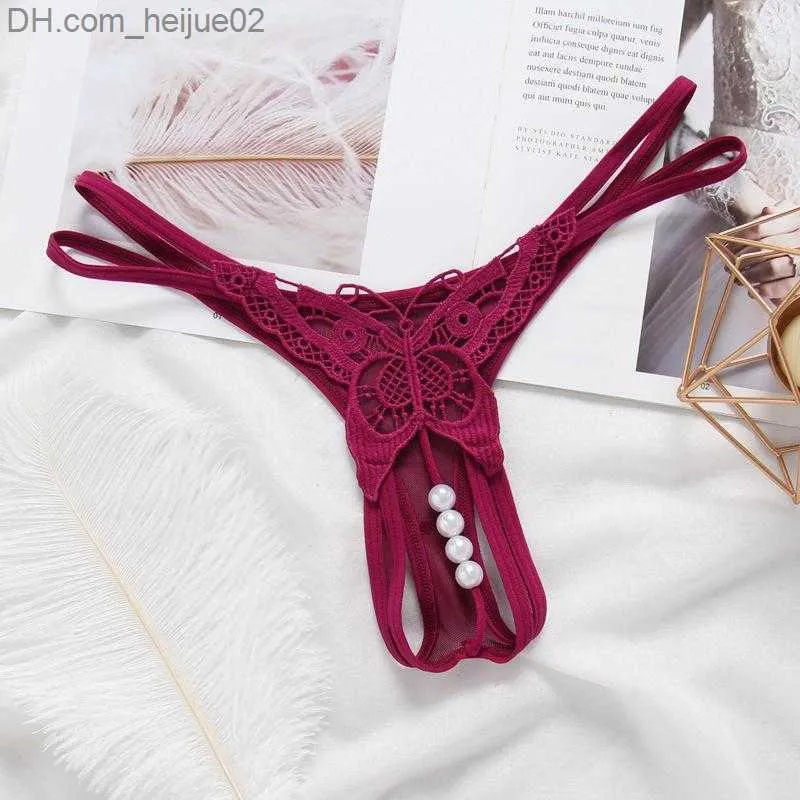 Womens Transparent Hollow Temptation Pearl Massage Open File Thong Thin  Perspective Embroidery Brief Thongs Sexy Underwear For Females T Z230711  From Heijue02, $39.8