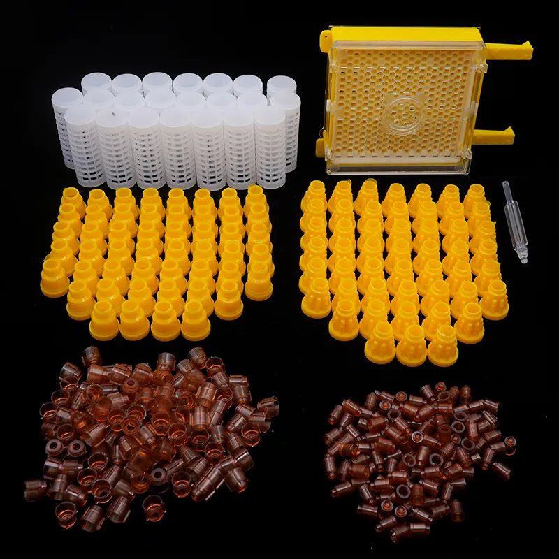Kit D'élevage De Reines Abeilles – 10 Cages Gobelets En Plastique Jaune
