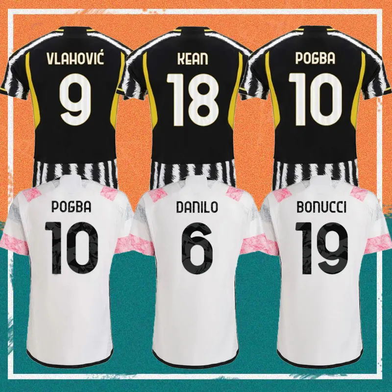 2023 نسخة لاعب Juve Soccer Jerseys 2023 2024 Home Milik Di Maria Vlahovic Kean Pogba Chiesa Soccer Jersey Locatelli Kostic Rabiot Football oniform