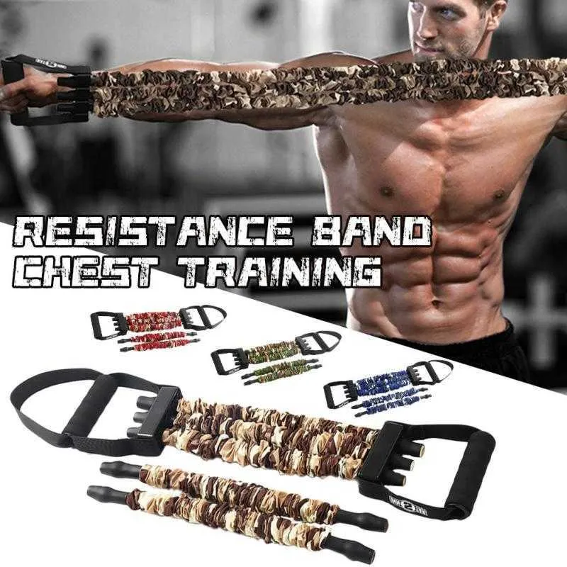 Motståndsband Bröstträning Expander Elastiskt drag-rep Styrketränare Multifunktion Fitness Hemgym Träningspass Utrustning Motståndsband HKD230710