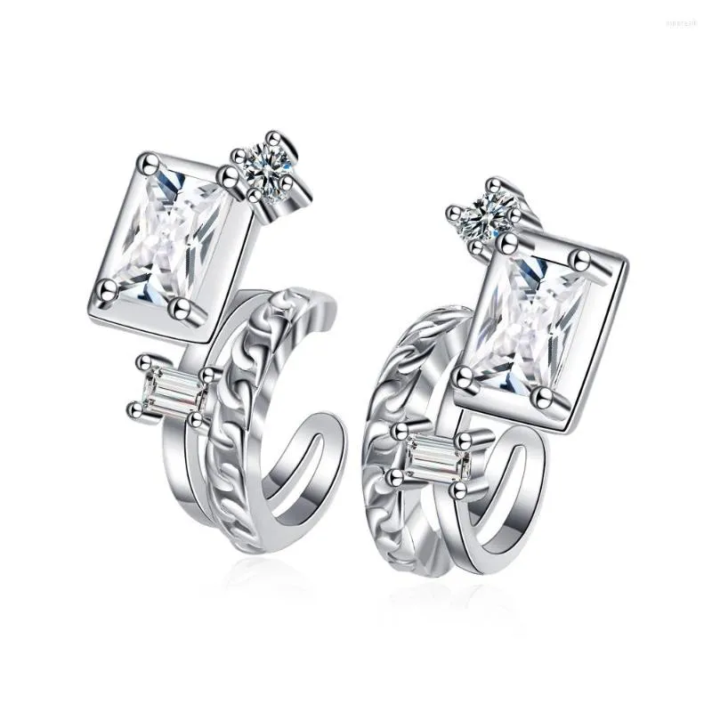 Dangle Earrings Zircon Ear Clip No Need Piercing Stylish Unique For Men And Women Fashion