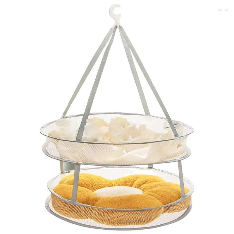 Appendini Hanging Mesh Clothes Drying Basket Singolo doppio strato Camicetta per bucato a rete piatta Anti-deformazione Accessori per la casa Strumenti